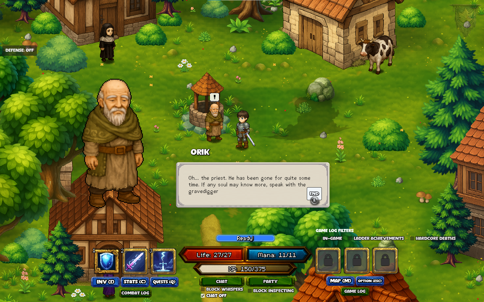 A conversation with Orik beside the village well